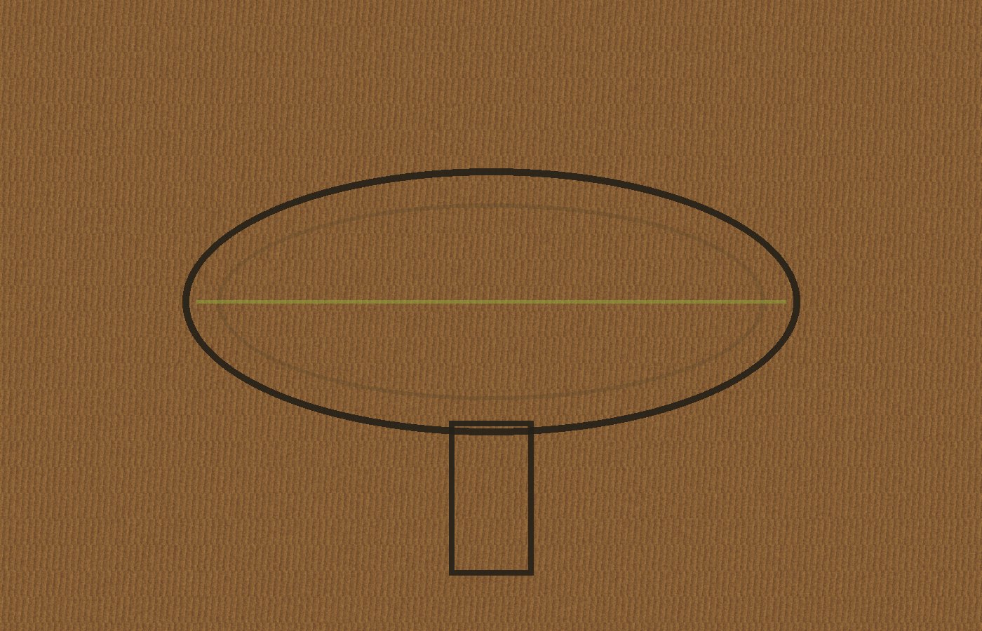 Platzhalterbild: runder Tisch mit einem Bein